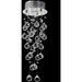 Icicle Polished Chrome Clear Crystal 1 Light Halogen Flushmount - Flushmounts
