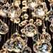 Icicle Polished Chrome Clear Crystal 1 Light Halogen Flushmount - Flushmounts
