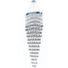 Icicle Polished Chrome Clear Crystal 12 Light Halogen Chandelier - Chandeliers