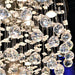 Icicle Polished Chrome Clear Crystal 12 Light Halogen Chandelier - Chandeliers