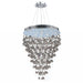 Icicle Polished Chrome Clear Crystal 13 Light Halogen Chandelier - Chandeliers