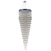 Icicle Polished Chrome Clear Crystal 16 Light Halogen Chandelier - Chandeliers