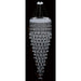 Icicle Polished Chrome Clear Crystal 16 Light Halogen Chandelier - Chandeliers