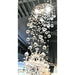 Icicle Polished Chrome Clear Crystal 3 Light Halogen Flushmount - Flushmounts