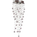 Icicle Polished Chrome Clear Crystal 3 Light Halogen Flushmount - Flushmounts
