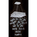 Icicle Polished Chrome Clear Crystal 4 Light Halogen Chandelier - Chandeliers