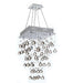Icicle Polished Chrome Clear Crystal 4 Light Halogen Chandelier - Chandeliers