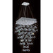 Icicle Polished Chrome Clear Crystal 5 Light Halogen Chandelier - Chandeliers