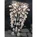 Icicle Polished Chrome Clear Crystal 5 Light Halogen Chandelier - Chandeliers