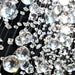 Icicle Polished Chrome Clear Crystal 6 Light Halogen Flushmount - Flushmounts