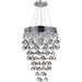 Icicle Polished Chrome Clear Crystal 7 Light Halogen Chandelier - Chandeliers