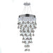 Icicle Polished Chrome Clear Crystal 7 Light Halogen Chandelier - Chandeliers