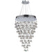 Icicle Polished Chrome Clear Crystal 9 Light Halogen Chandelier - Chandeliers