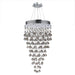 Icicle Polished Chrome Clear Crystal 9 Light Halogen Chandelier - Chandeliers