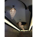 Icicle Polished Chrome Clear Crystal 9 Light Halogen Chandelier - Chandeliers