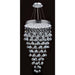 Icicle Polished Chrome Clear Crystal 9 Light Halogen Chandelier - Chandeliers