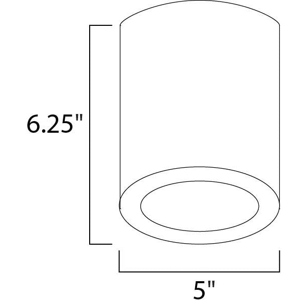 Lightray LED Brushed Aluminum LED Outdoor Flush Mount - Outdoor Flush Mount