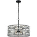 Lineo Matte Black Chandelier - Chandeliers
