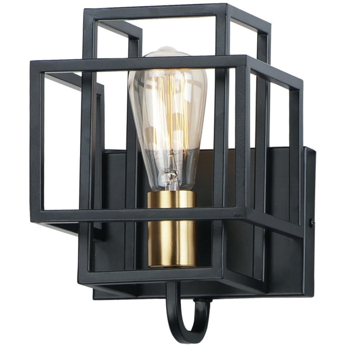Liner Black / Satin Brass Wall Sconce - Wall Sconce