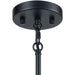 Livingston Matte Black Satin Brass Chandelier - Chandeliers