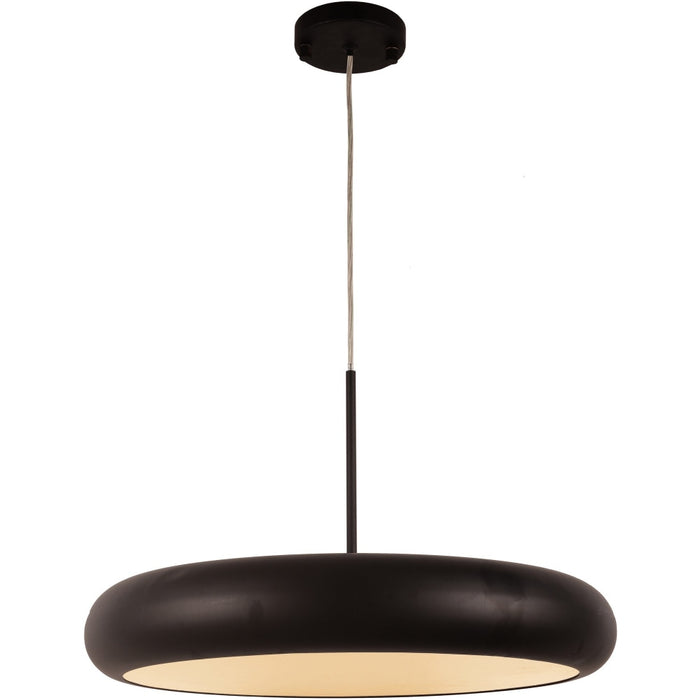 Madison Matte Black 1 Light LED Pendant - Pendants