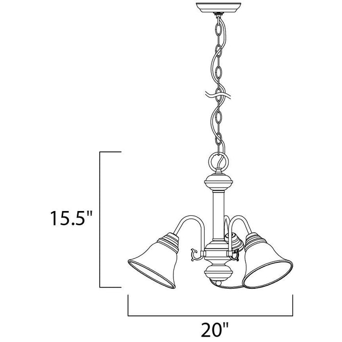 Malaga Oil Rubbed Bronze Mini Chandelier - Chandeliers