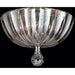 Mansfield Polished Chrome Clear Crystal 3 Light Flushmount - Flushmounts