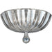 Mansfield Polished Chrome Clear Crystal 3 Light Flushmount - Flushmounts