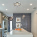Mansfield Polished Chrome Clear Crystal 3 Light Flushmount - Flushmounts