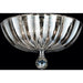 Mansfield Polished Chrome Clear Crystal 3 Light Flushmount - Flushmounts