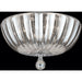 Mansfield Polished Chrome Clear Crystal 4 Light Flushmount - Flushmounts