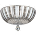 Mansfield Polished Chrome Clear Crystal 4 Light Flushmount - Flushmounts