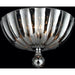 Mansfield Polished Chrome Smoke Crystal 3 Light Flushmount - Flushmounts