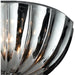 Mansfield Polished Chrome Smoke Crystal 3 Light Flushmount - Flushmounts
