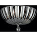 Mansfield Polished Chrome Smoke Crystal 4 Light Flushmount - Flushmounts