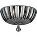 Mansfield Polished Chrome Smoke Crystal 4 Light Flushmount - Flushmounts