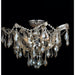 Mari Theresa Polished Chrome Clear Crystal 6 Light Semi-Flushmount - Semi-Flushmounts