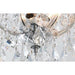 Mari Theresa Polished Chrome Clear Crystal 6 Light Semi-Flushmount - Semi-Flushmounts