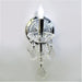 Maria Theresa Polished Chrome Clear Crystal 1 Light Wall Sconce - Wall Sconces