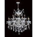 Maria Theresa Polished Chrome Clear Crystal 13 Light Chandelier - Chandeliers