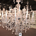 Maria Theresa Polished Chrome Clear Crystal 18 Light Chandelier - Chandeliers