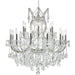 Maria Theresa Polished Chrome Clear Crystal 19 Light Chandelier - Chandeliers