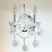 Maria Theresa Polished Chrome Clear Crystal 2 Light Wall Sconce - Wall Sconces