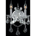 Maria Theresa Polished Chrome Clear Crystal 2 Light Wall Sconce - Wall Sconces