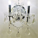 Maria Theresa Polished Chrome Clear Crystal 2 Light Wall Sconce - Wall Sconces