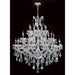 Maria Theresa Polished Chrome Clear Crystal 28 Light Chandelier - Chandeliers