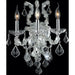 Maria Theresa Polished Chrome Clear Crystal 3 Light Wall Sconce - Wall Sconces