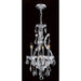 Maria Theresa Polished Chrome Clear Crystal 4 Light Chandelier - Chandeliers