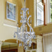 Maria Theresa Polished Chrome Clear Crystal 4 Light Chandelier - Chandeliers