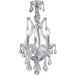 Maria Theresa Polished Chrome Clear Crystal 4 Light Chandelier - Chandeliers